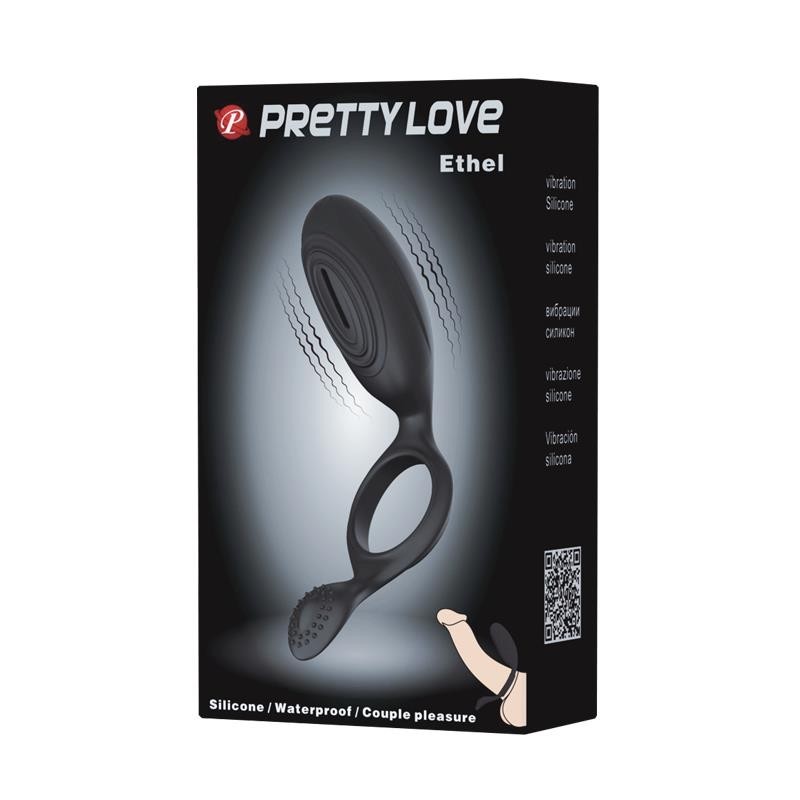 Pretty Love Anneau Vibromasseur Ethel Couleur Noir
