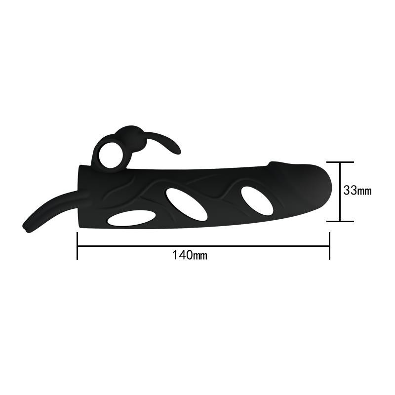 Pretty Love Cage avec balle vibrante 14 cm Couleur Noir