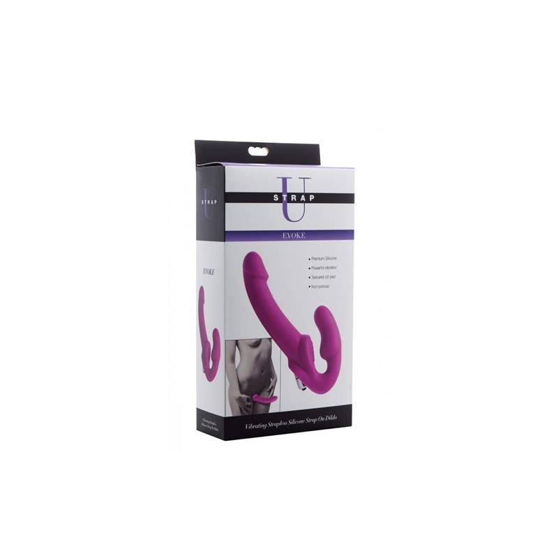 Evoke Vibromasseur Double sans harnais mauve