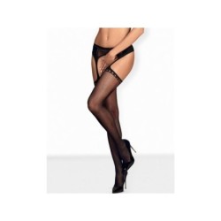 jarretelle de Bodystocking S314 Taille Unique noir