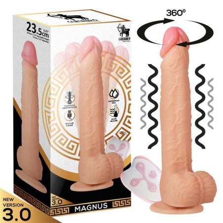 Magnus 3.0 Gode réaliste Vibromasseur et rotation télécommande silicone liquide