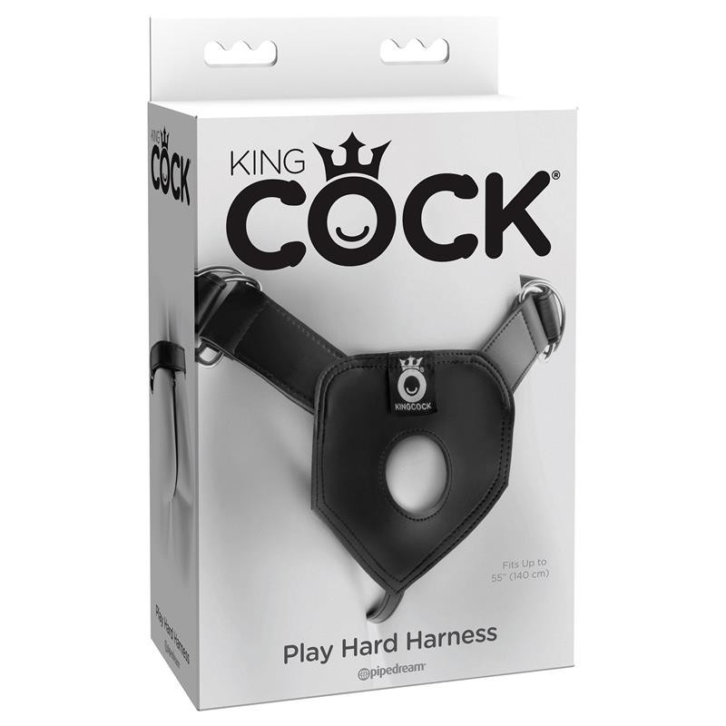King Cock joue dur avec des harnais noirs