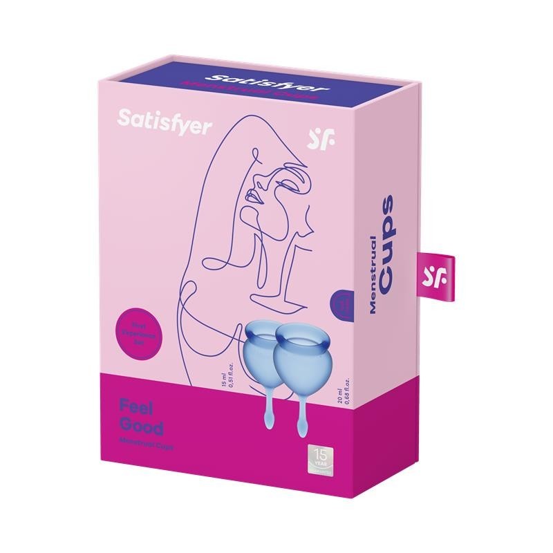 bonnets Menstruales Feel Good Bleu Foncé Pack de 2