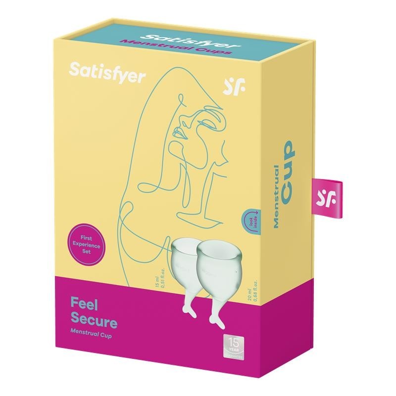 bonnets Menstruales Feel Secure Vert Clair Pack de 2