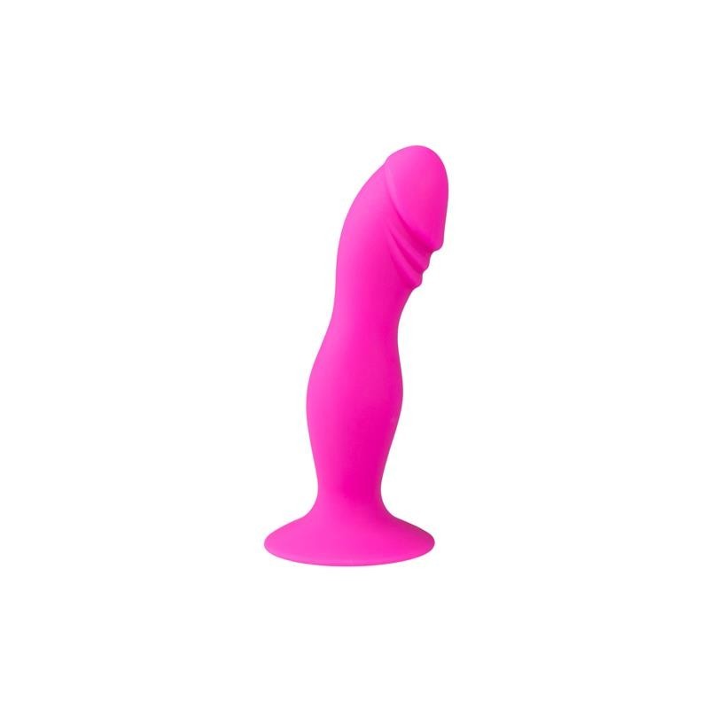 Plug Anal silicone avec ventouse Rose