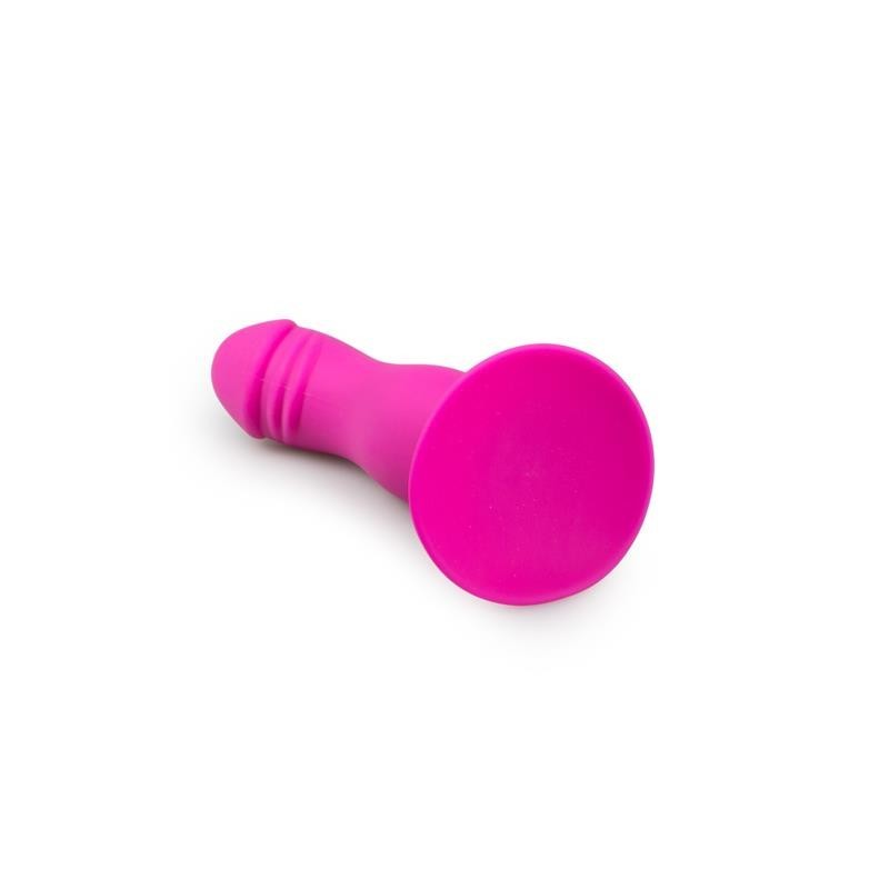 Plug Anal silicone avec ventouse Rose