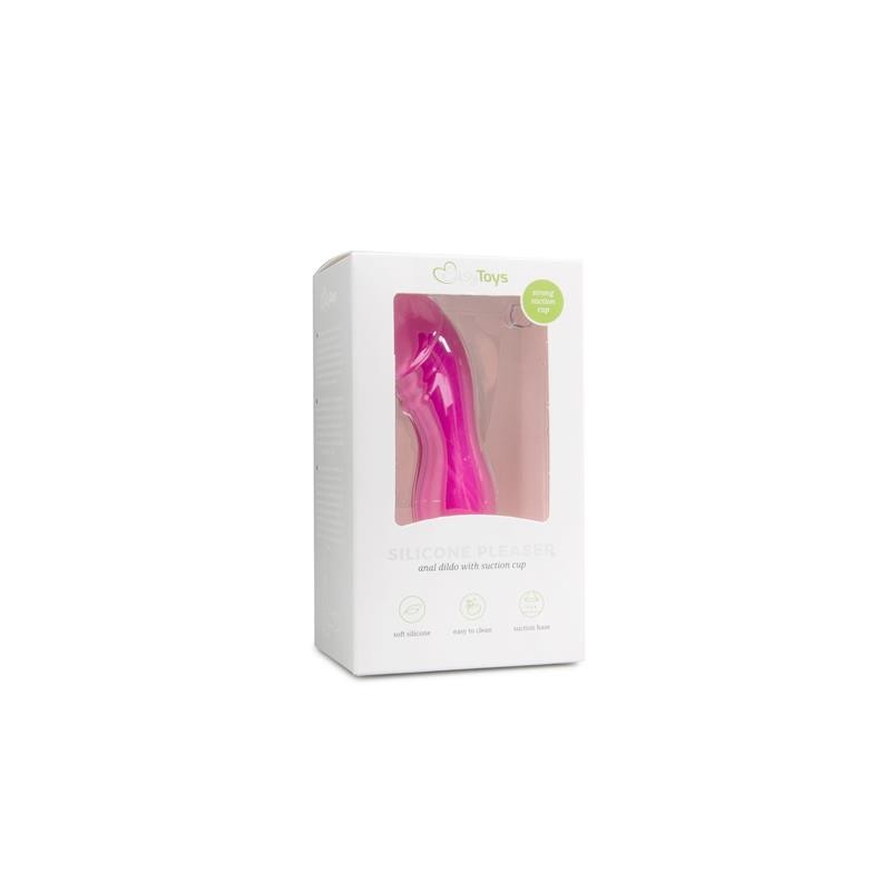 Plug Anal silicone avec ventouse Rose