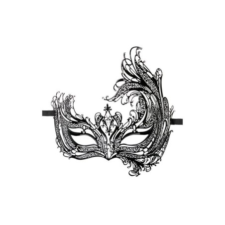 Masque de métal asiatique noir