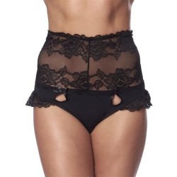 culotte grandes dentelle noir