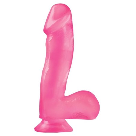 Basix Rubber Works 16,51 cm verge et testicules avec ventouse - Couleur Rose