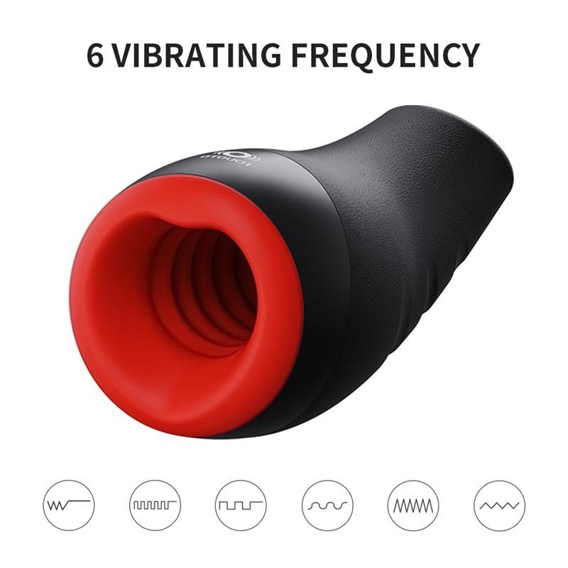 Chiven 3 Masturbateur Masculin Effet chaud silicone Liquide Noir