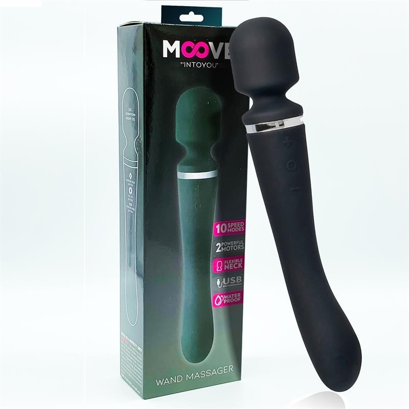 Vibromasseur 2 en 1 silicone Noir
