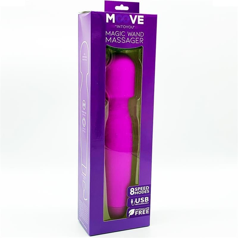 wand Vibromasseur silicone mauve