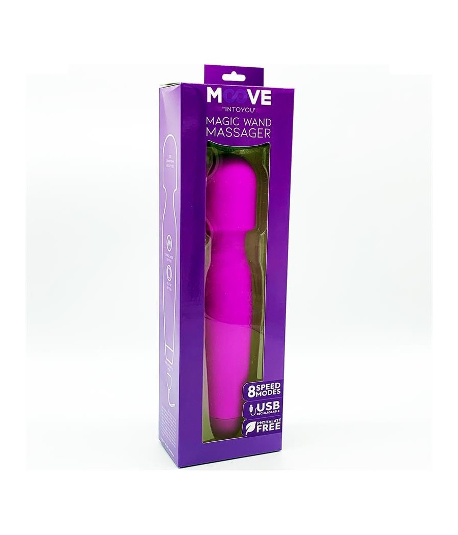 wand Vibromasseur silicone mauve