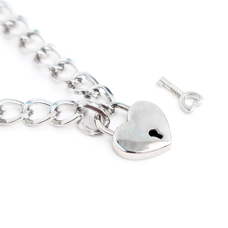 Collier avec cadenas Métal taille M 44 cm