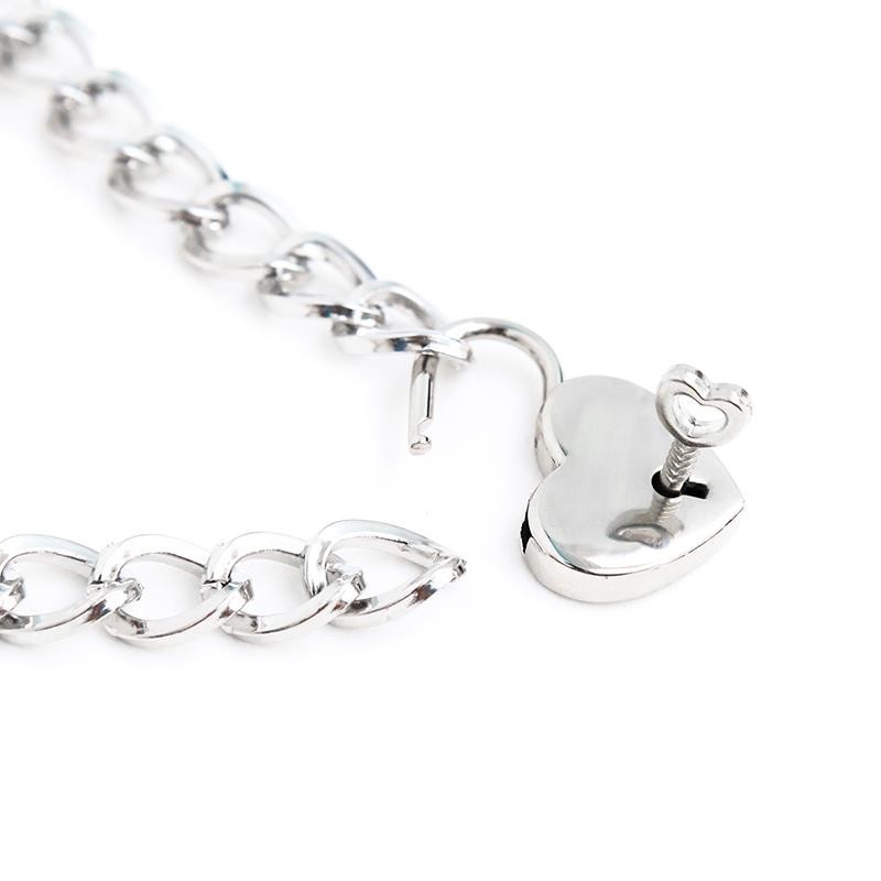 Collier avec cadenas Métal taille M 44 cm