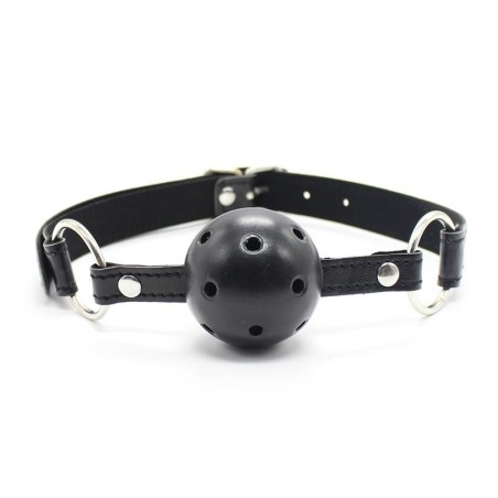 baillon boule perforée 4,5 cm Noir