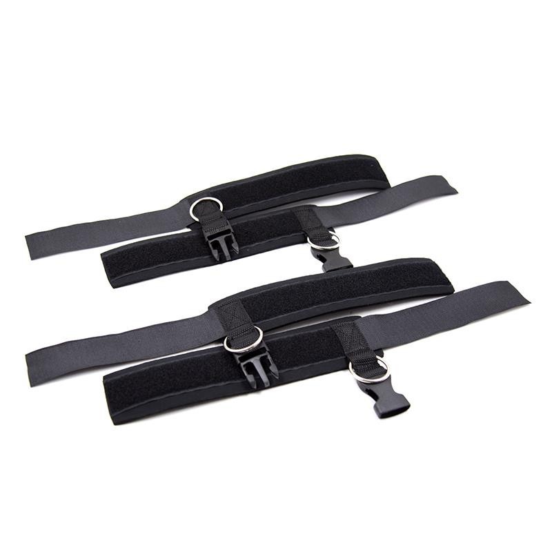 menottes en néoprène avec Velcro noir