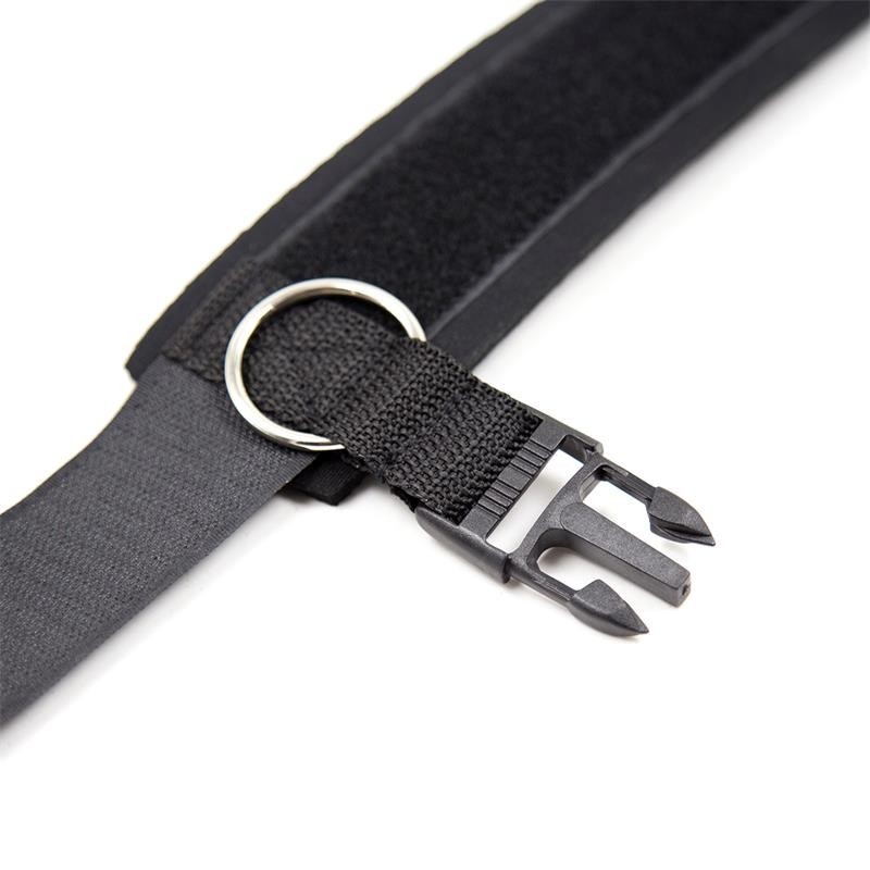 menottes en néoprène avec Velcro noir