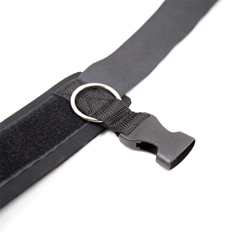 menottes en néoprène avec Velcro noir