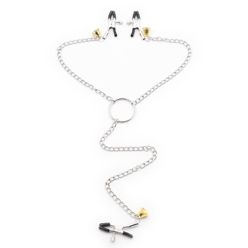 pinces à tétons et Clitoris avec chaine Metal