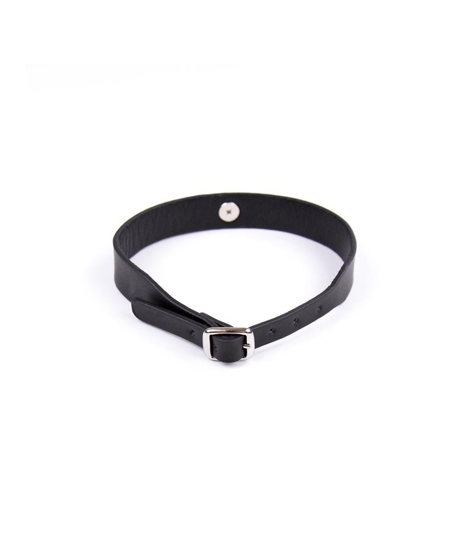 Collier avec clochette reglable 43 cm Noir