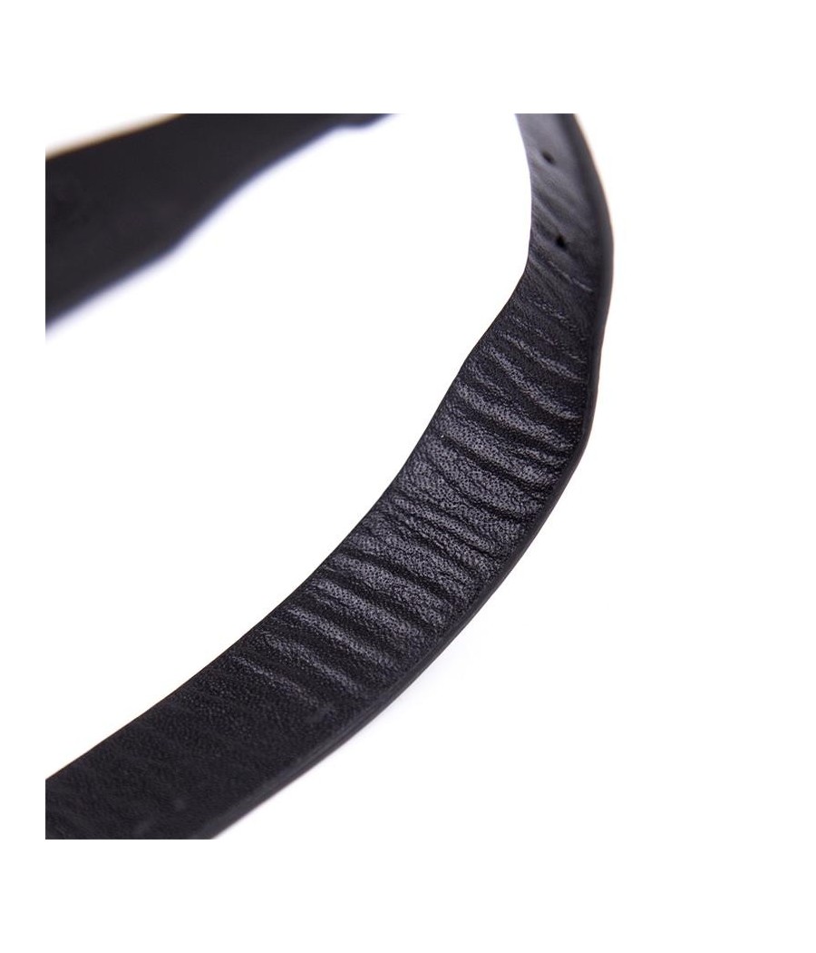 Collier avec clochette reglable 43 cm Noir
