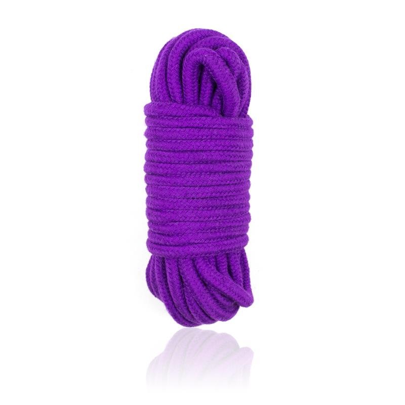 corde de bondage en coton 10 metres pourpre
