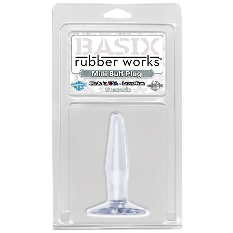 Mini plug anal Basix Rubber Works - Couleur claire