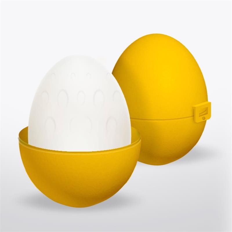 Grovet oeuf Masturbateur élastique jaune