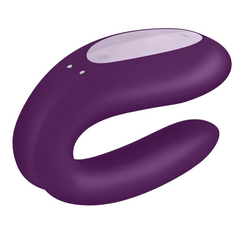 vibromasseur pour couples avec APP Double Joet violet