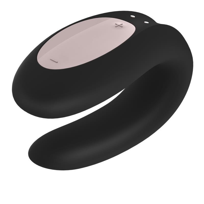 vibromasseur pour couples avec APP Double Joet noir