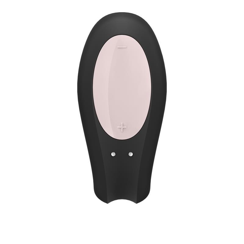 vibromasseur pour couples avec APP Double Joet noir