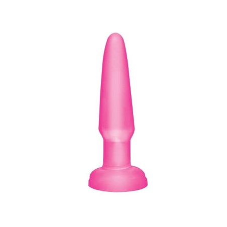 Plug anal Basix Rubber Works débutants - Couleur rose