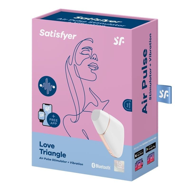 Aspirateur de clitoris Love Triangle Blanc