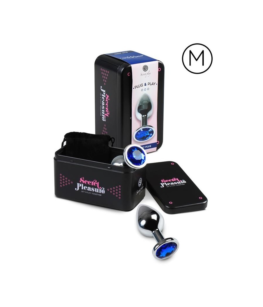 Plug Anal Taille M Bleu