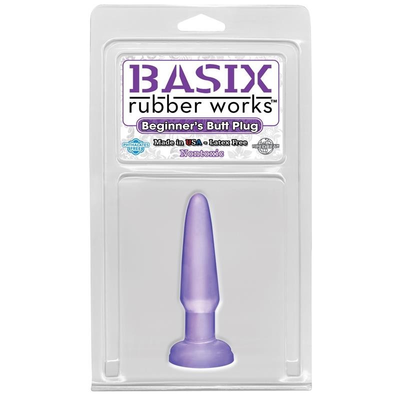 Plug anal Basix Rubber Works Principaux - Couleur Violet