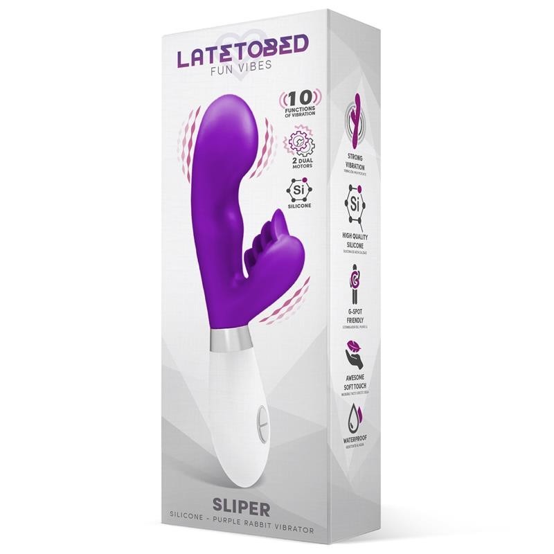 Sliper Vibromasseur lapin silicone pourpre