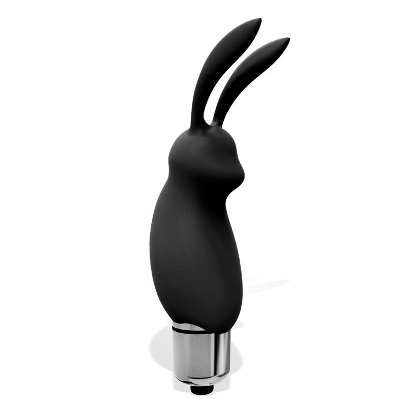 Hopye balle vibrante lapin silicone Noir
