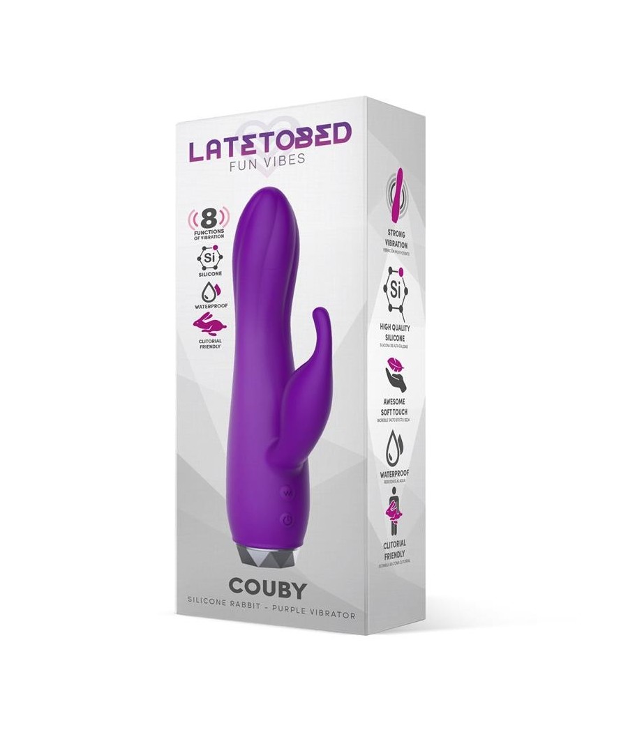 Couby Vibromasseur Rabbit violet silicone