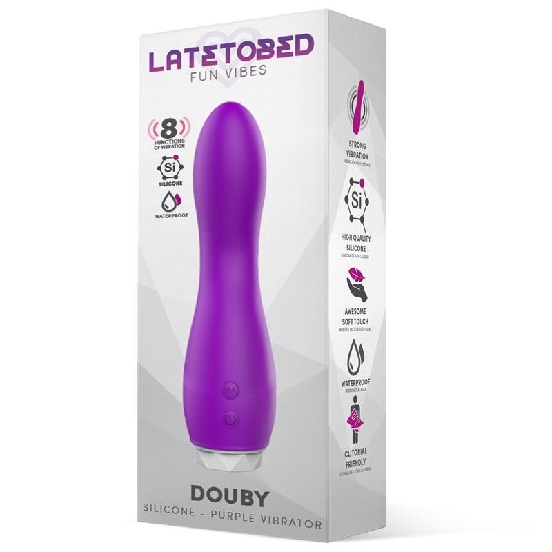 Doubet Vibromasseur silicone mauve