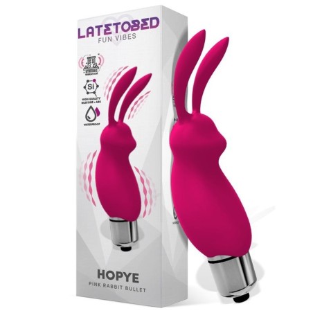 Hopye balle vibrante lapin silicone Rose