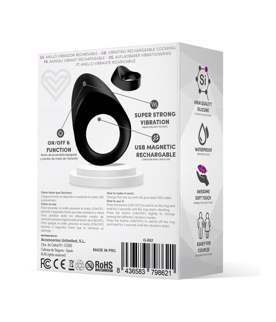 Picker Anneau Vibromasseur couples silicone