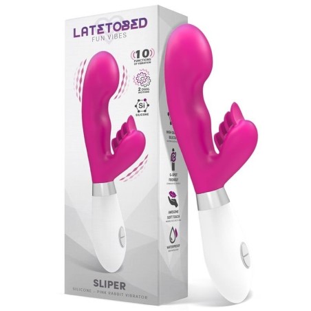 Sliper Vibromasseur lapin silicone Rose
