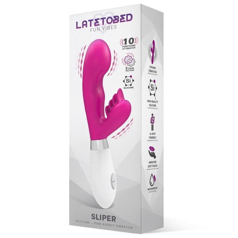 Sliper Vibromasseur lapin silicone Rose