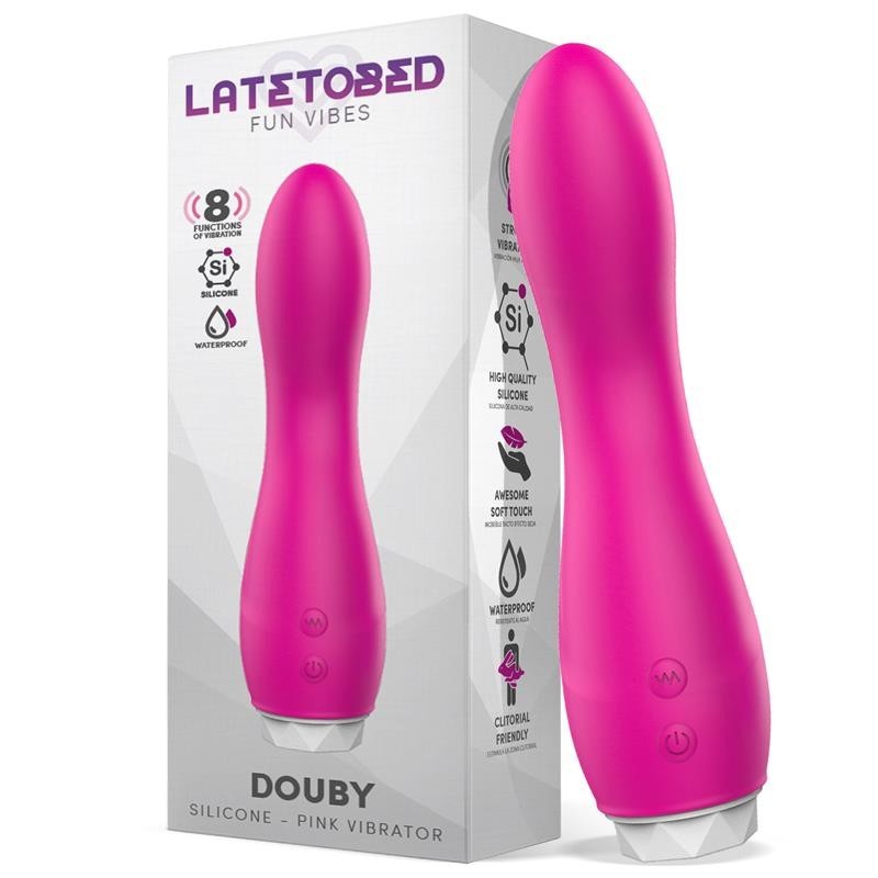 Doubet Vibromasseur Silicone rose