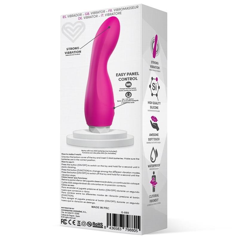 Doubet Vibromasseur Silicone rose