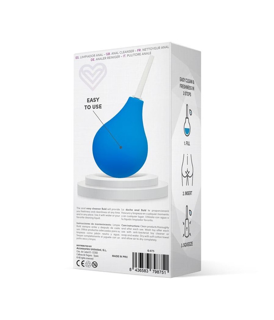 Douche anale Buld Bleu