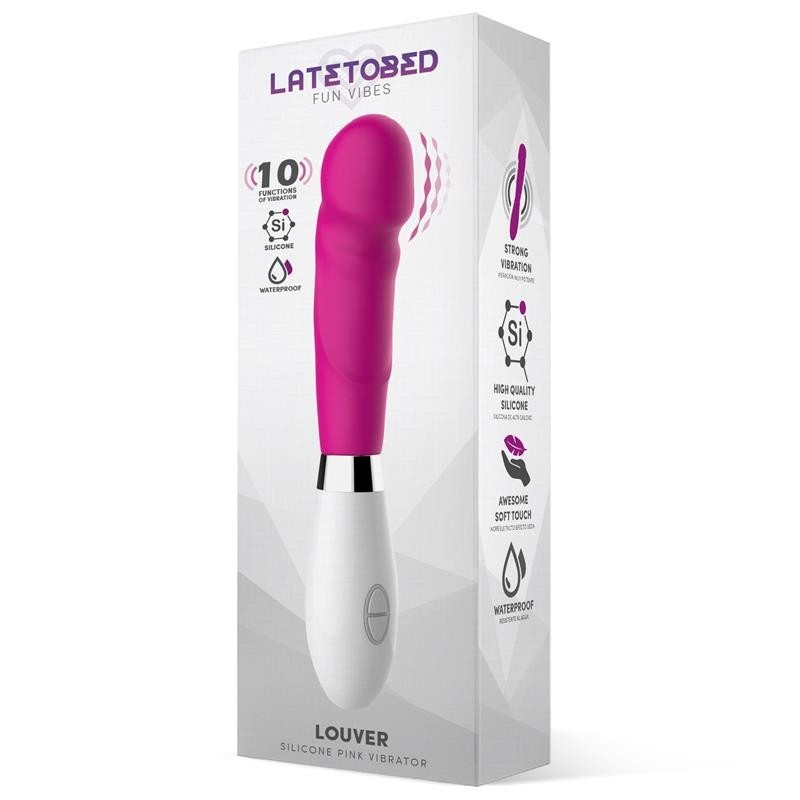 Louver Vibromasseur silicone rose