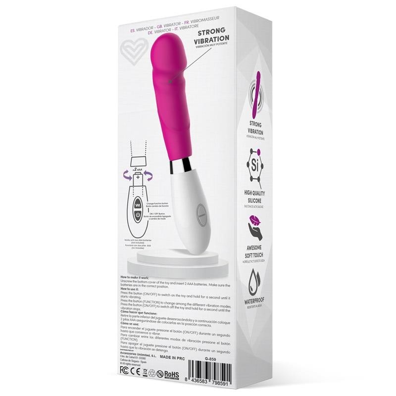 Louver Vibromasseur silicone rose